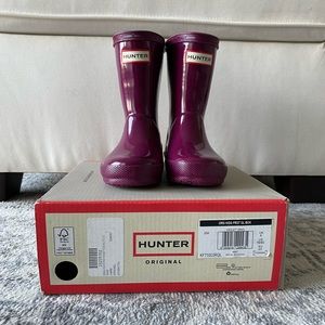 Hunter Rain Boots, Violet Toddler Size 7